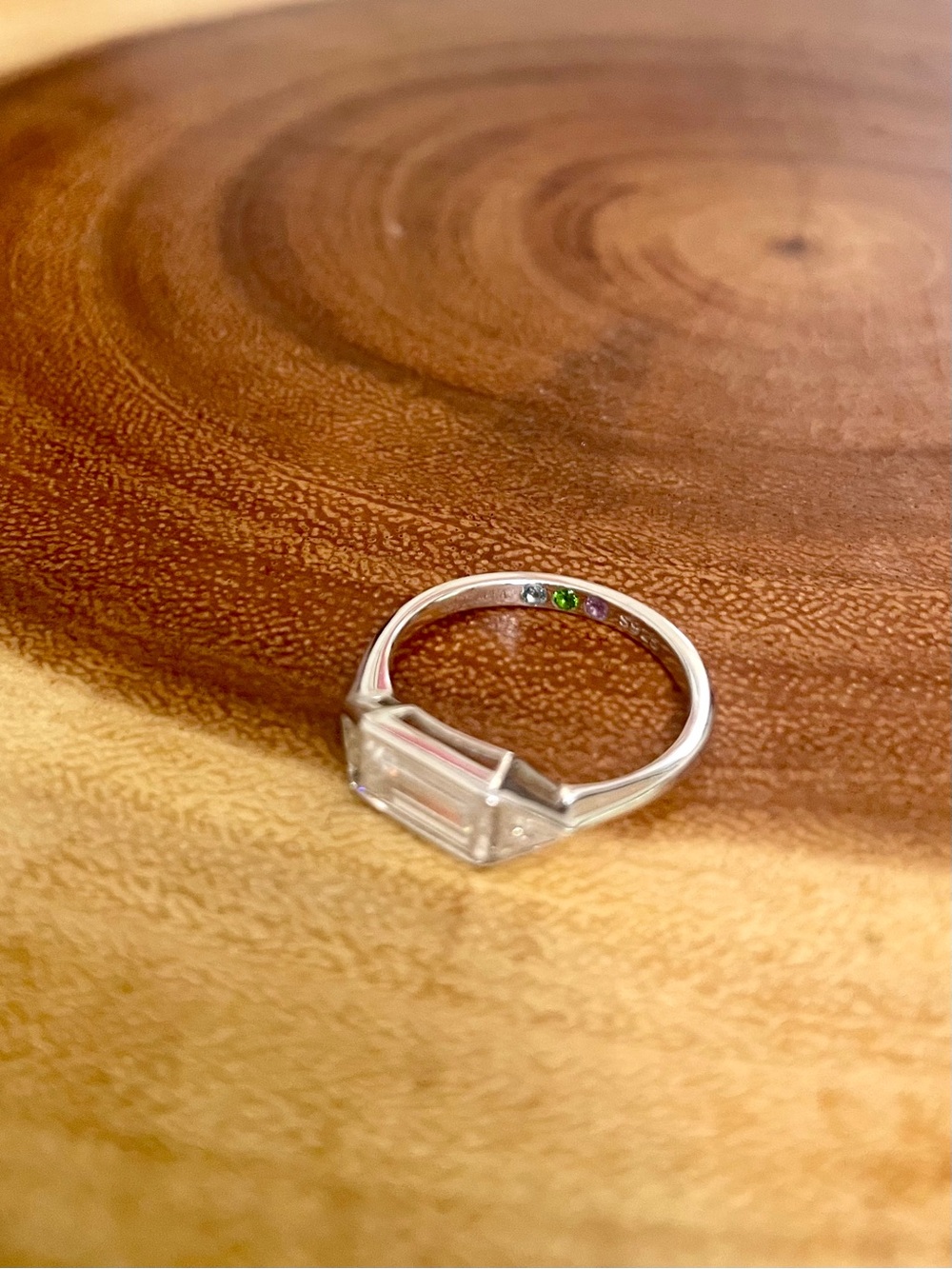 1 Carat Moissanite Baguette Ring In 925 Sterling Silver with GRA - Picture 13 of 16